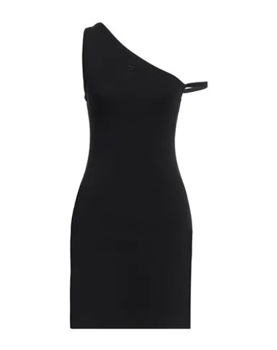 Courrèges Courreges Woman Mini Dress Black Size L Cotton
