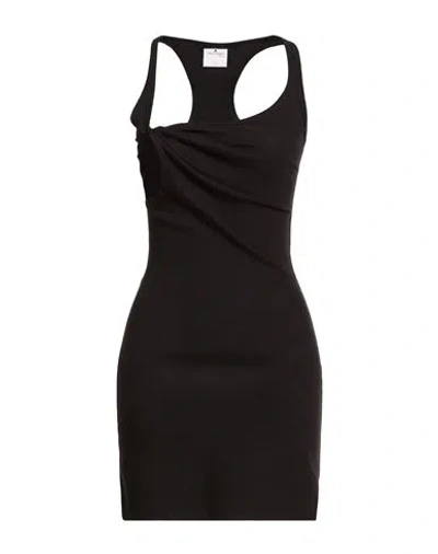 Courrèges Woman Mini Dress Black Size M Cotton, Elastane
