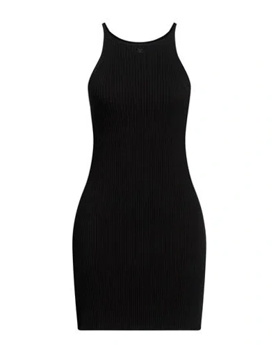 Courrèges Woman Mini Dress Black Size S Viscose, Polyester