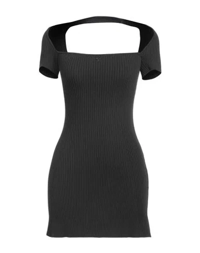 Courrèges Courreges Woman Mini Dress Dark Green Size M Viscose, Polyester