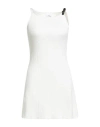 Courrèges Woman Mini Dress Ivory Size L Viscose, Polyester In White
