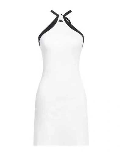 Courrèges Courreges Woman Mini Dress Ivory Size S Cotton In White