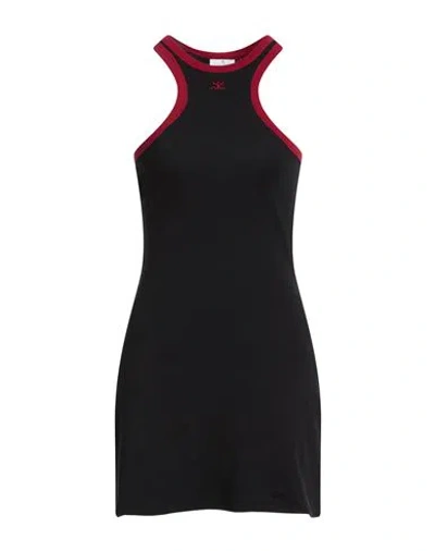 Courrèges Woman Mini Dress Midnight Blue Size S Cotton In Black