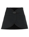 Courrèges Woman Mini Skirt Black Size 4 Polyester, Acetate In Black