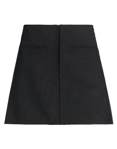 Courrèges Woman Mini Skirt Black Size 4 Polyester, Wool, Elastane, Polyamide