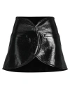 Courrèges Courreges Woman Mini Skirt Black Size 6 Cotton, Polyurethane, Elastane In Black