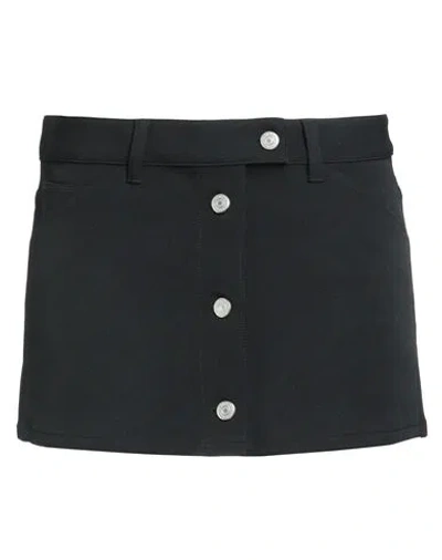 Courrèges Courreges Woman Mini Skirt Black Size 6 Polyester, Acetate