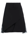 Courrèges Woman Mini Skirt Black Size 6 Polyester, Polyurethane, Polyamide, Elastane In Black