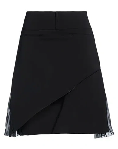 Courrèges Woman Mini Skirt Black Size 6 Polyester, Polyurethane, Polyamide, Elastane