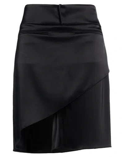 Courrèges Woman Mini Skirt Black Size 6 Triacetate, Polyester