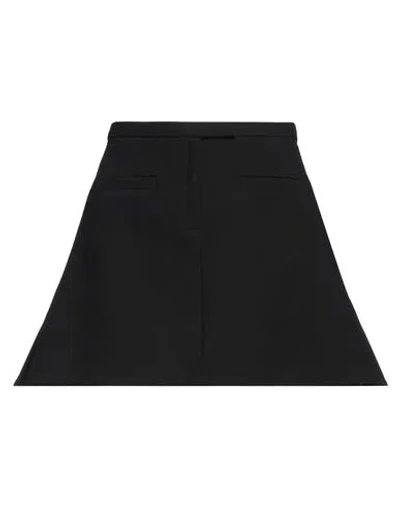 Courrèges Courreges Woman Mini Skirt Black Size 6 Viscose, Polyamide, Virgin Wool, Elastane