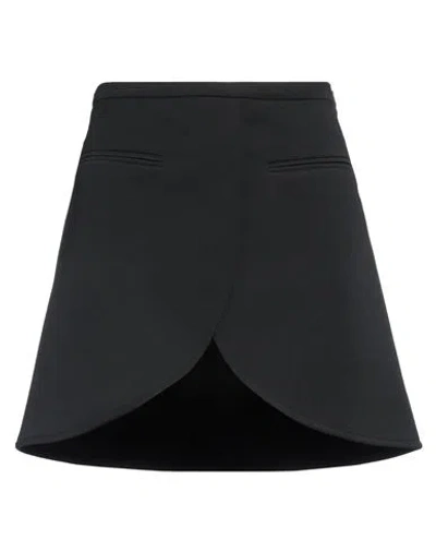 Courrèges Courreges Woman Mini Skirt Black Size 8 Polyester, Acetate
