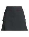 Courrèges Woman Mini Skirt Black Size 8 Wool In Black