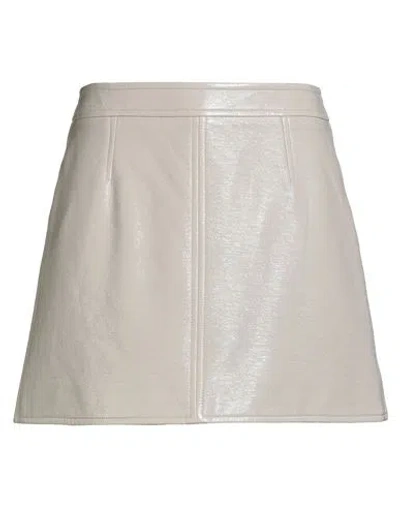 Courrèges Woman Mini Skirt Blush Size 6 Cotton, Polyurethane, Elastane In Purple