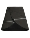 Courrèges Woman Mini Skirt Dark Brown Size 4 Cotton