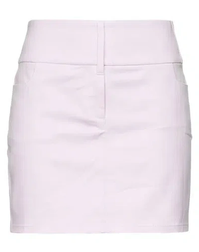 Courrèges Woman Mini Skirt Lilac Size 8 Polyester, Cotton In Pink