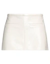 Courrèges Heritage Vinyl Mini Skirt Woman White In Cotton In Off White