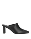 Courrèges Courreges Woman Mules & Clogs Black Size 8 Leather