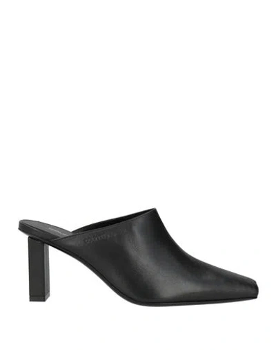 Courrèges Courreges Woman Mules & Clogs Black Size 8 Leather