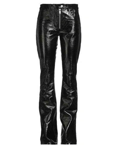 Courrèges Woman Pants Black Size 4 Cotton, Polyurethane, Elastane