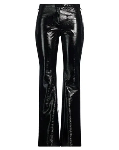 Courrèges Woman Pants Black Size 6 Cotton, Polyurethane, Elastane