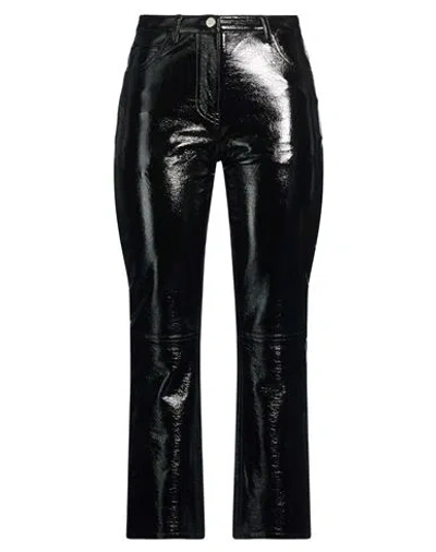 Courrèges Woman Pants Black Size 6 Cotton, Polyurethane, Elastane