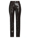 Courrèges Courreges Woman Pants Dark Brown Size 28 Cotton, Polyester, Elastane