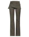 Courrèges Modular Overskirt Bootcut Pants In Green