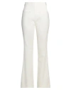 Courrèges Courreges Woman Pants Off White Size 8 Polyamide, Cotton, Elastane In Off White