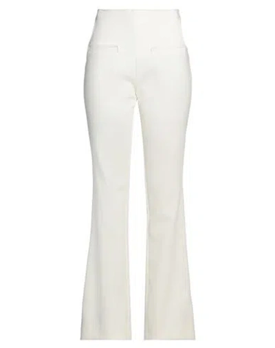 Courrèges Courreges Woman Pants Off White Size 8 Polyamide, Cotton, Elastane