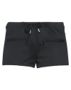 Courrèges Courreges Woman Shorts & Bermuda Shorts Black Size M Polyester In Black