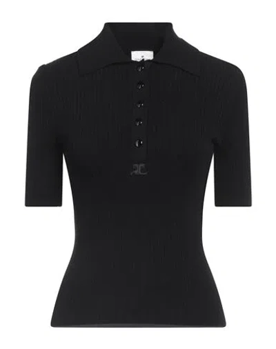 Courrèges Courreges Woman Sweater Black Size S Viscose, Polyester
