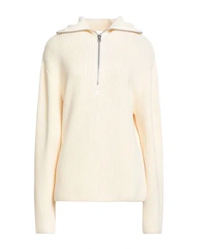 Courrèges Woman Sweater Ivory Size M Merino Wool In Pink