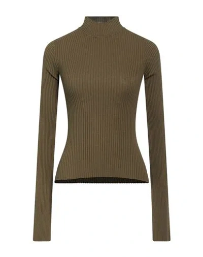 Courrèges Woman Sweater Military Green Size M Viscose, Polyester