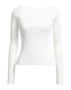 Courrèges Courreges Woman Sweater White Size L Viscose, Polyester In White