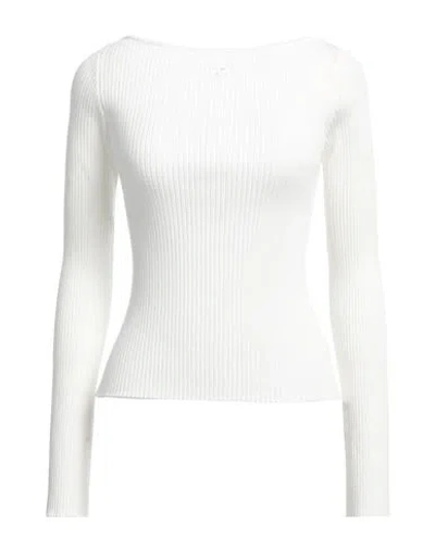 Courrèges Courreges Woman Sweater White Size L Viscose, Polyester