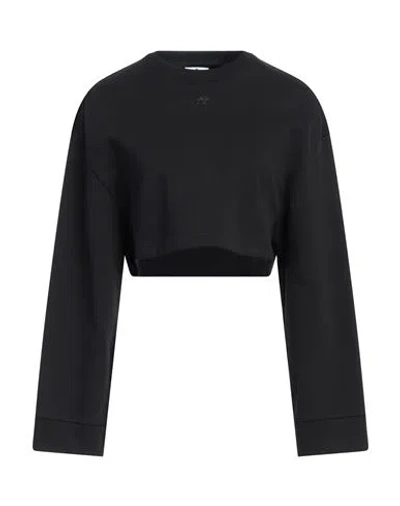 Courrèges Courreges Woman Sweatshirt Black Size M Cotton