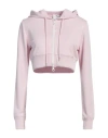 Courrèges Courreges Woman Sweatshirt Light Pink Size L Polyester, Elastane