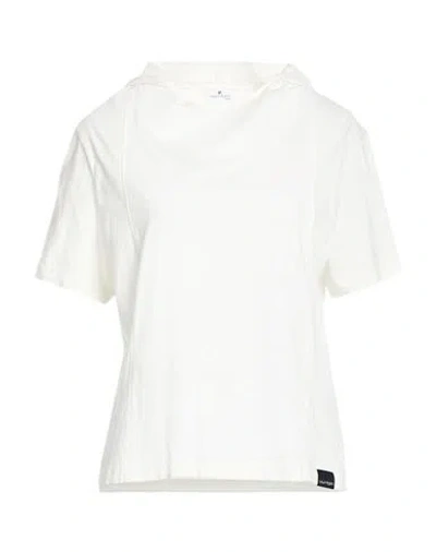 Courrèges Woman T-shirt Cream Size M Cotton In White