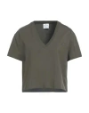 Courrèges Courreges Woman T-shirt Military Green Size M Cotton In Green