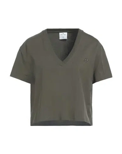 Courrèges Courreges Woman T-shirt Military Green Size M Cotton