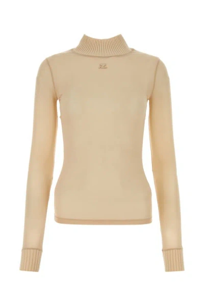 Courrèges Courreges Woman T-shirt In Beige