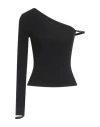 COURRÈGES COURREGES WOMAN TOP BLACK SIZE L VISCOSE, ELASTANE