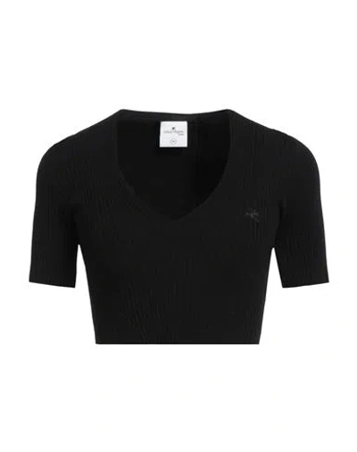 COURRÈGES COURREGES WOMAN TOP BLACK SIZE M VISCOSE, POLYESTER