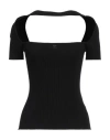 Courrèges Courreges Woman Top Black Size L Viscose, Polyester