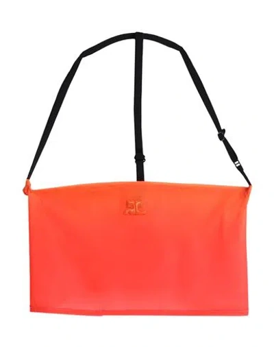 COURRÈGES COURRÈGES WOMAN TOP ORANGE SIZE M POLYESTER, ELASTANE