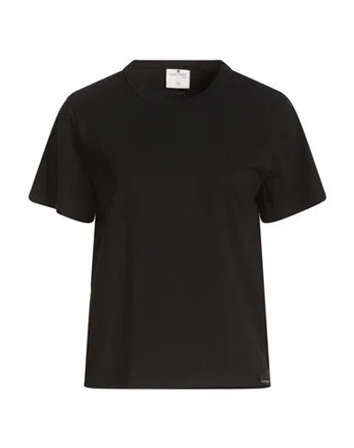 Courrèges Woman T-shirt Black Size M Cotton