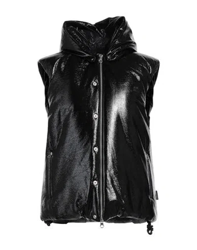 Courrèges Woman Vest Black Size M Viscose, Polyurethane, Elastane
