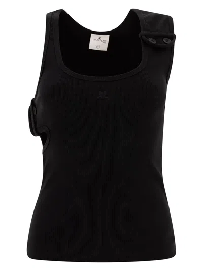 COURRÈGES WOMEN'S 90S RIBBED TANK TOP