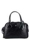 Courrèges Courregès Ac Stud Naplack Leather Mini Bowling Bag In Black